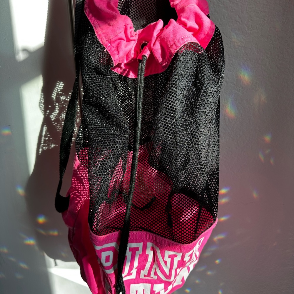 PINK String backpack🩷